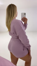 Load image into Gallery viewer, Lilac cropped sweatshirt and shorts set
