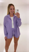 Load image into Gallery viewer, Lilac shirt set
