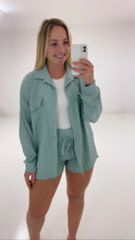 Load image into Gallery viewer, Sage green shirt set
